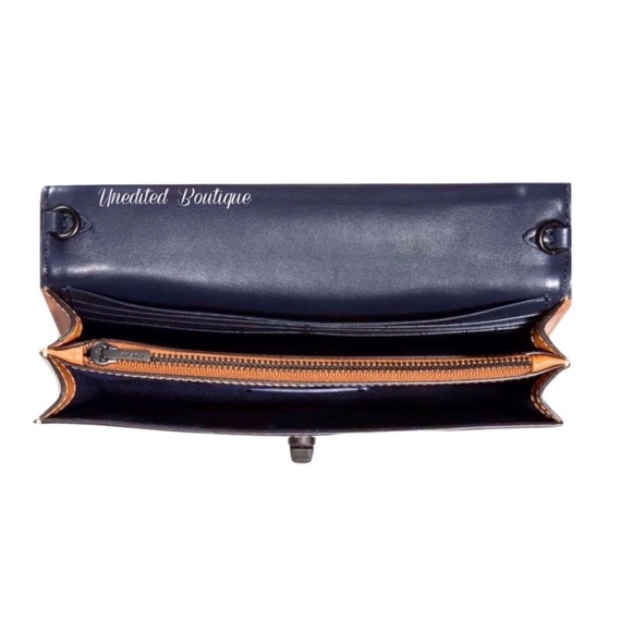 COACH Chain Clutch With Heritage Floral Crossbody - Picture 9 of 14